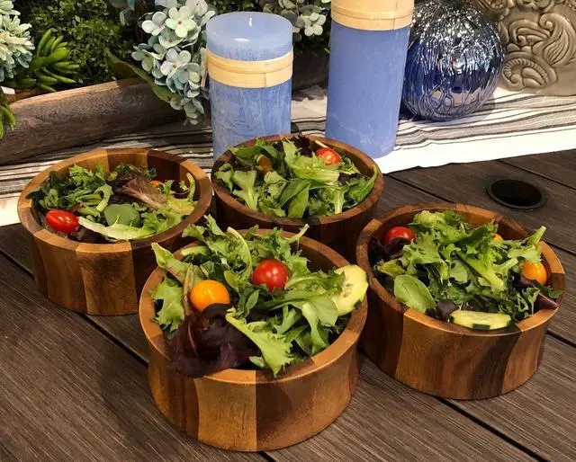 Alt view image 2 of 2 - Individual Salad Bowl x 4