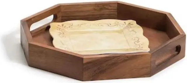 Alt view image 2 of 4 - Kalmar Home Medium Octagon Serving Tray - 13"