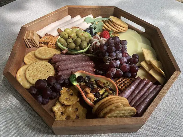 Alt view image 4 of 4 - Kalmar Home Medium Octagon Serving Tray - 13"