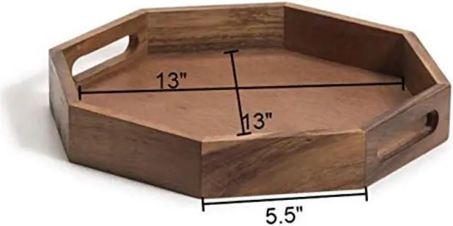 Alt view image 3 of 4 - Kalmar Home Medium Octagon Serving Tray - 13"