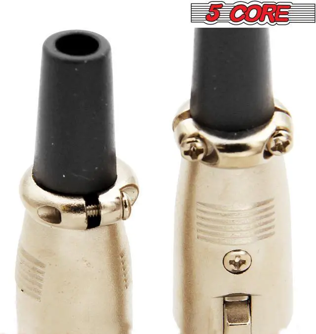 Alt view image 4 of 6 - 3 Pin XLR Male Female Microphone Audio Cable Connector Solder Snake Plug Mic XLR Adapter Connectors Pair 5 Core XLR 1 Pair