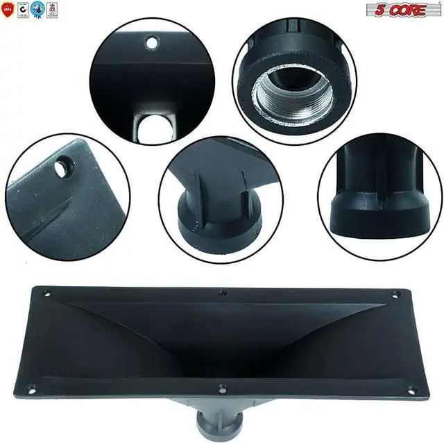 Alt view image 3 of 7 - 5 Core 15x5 Rectangle Plastic Screw-On Horn For Assorted Speaker Cabinets 34mm Throat HISE 15X5 1PC