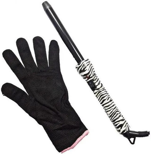 Main image of Proliss The Twister - 19mm Tourmaline-Infused Ceramic Pro Curling Wand - White Zebra