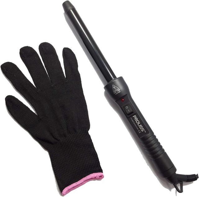 Main image of Proliss The Twister - 19mm Tourmaline-Infused Ceramic Pro Curling Wand w/ Cool Tip - Black