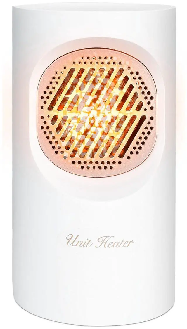 Main image of Portable Electric Heater 300W Mini Desktop Air Fan Heater for Office or Dorm - White - One size
