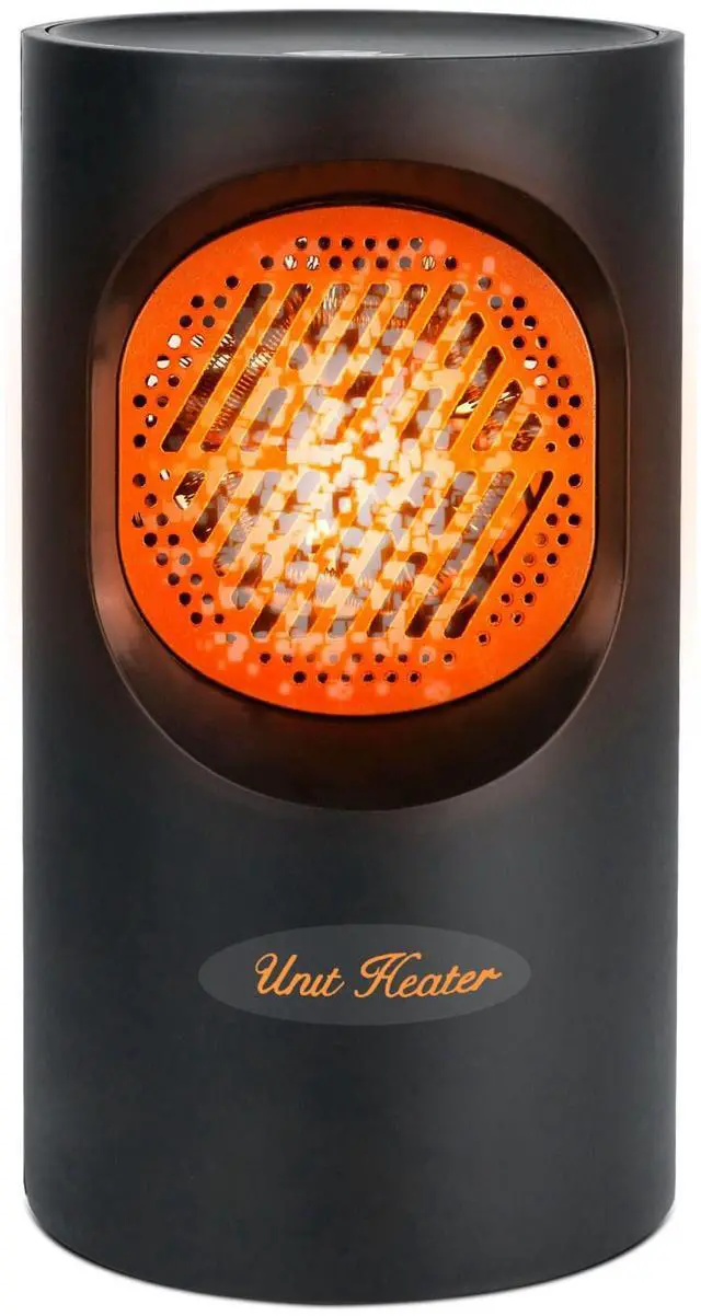 Main image of Portable Electric Heater 300W Mini Desktop Air Fan Heater for Office or Dorm - Black - One size