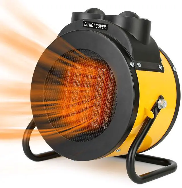 Main image of 1500W Portable Space Heater Personal Fan w/ Overheat Protection, Temp Control - Yellow - One size