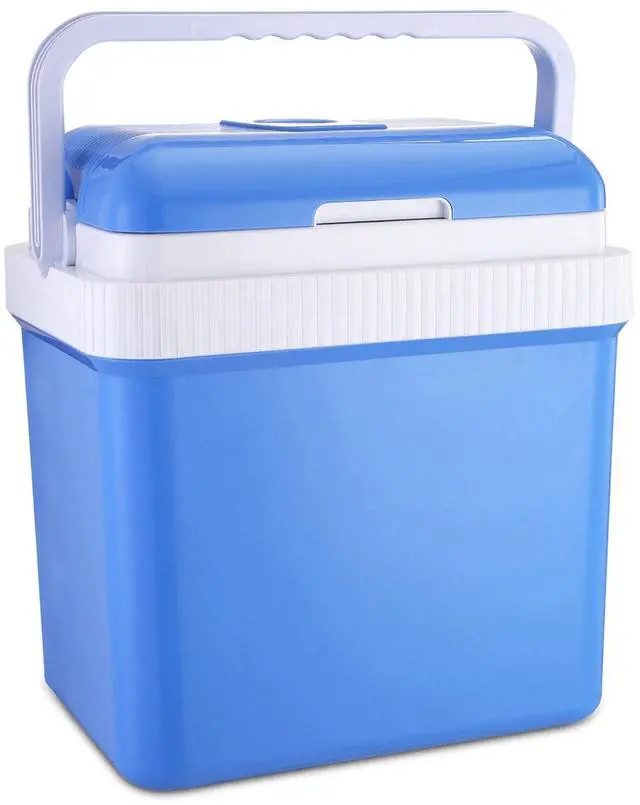 Main image of 24L Portable Car Cooler 12V Travel Refrigerator Cooling & Warming Box for Car or Home - Blue - One size
