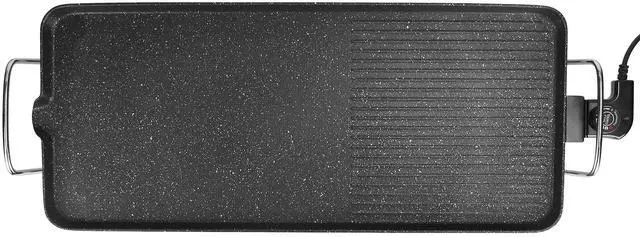 Main image of 1500W Electric BBQ Grill Non-Stick Tabletop Griddle for Indoor or Outdoor Cooking - Black - Large
