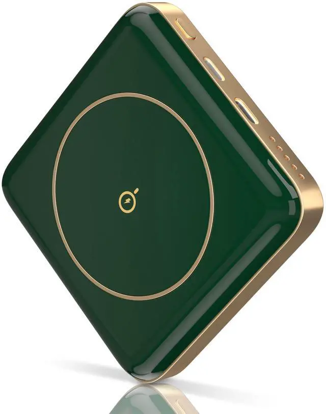 Main image of 10000mAh MagSafe Wireless Power Bank Magnetic Charger for iPhone - Green - One size