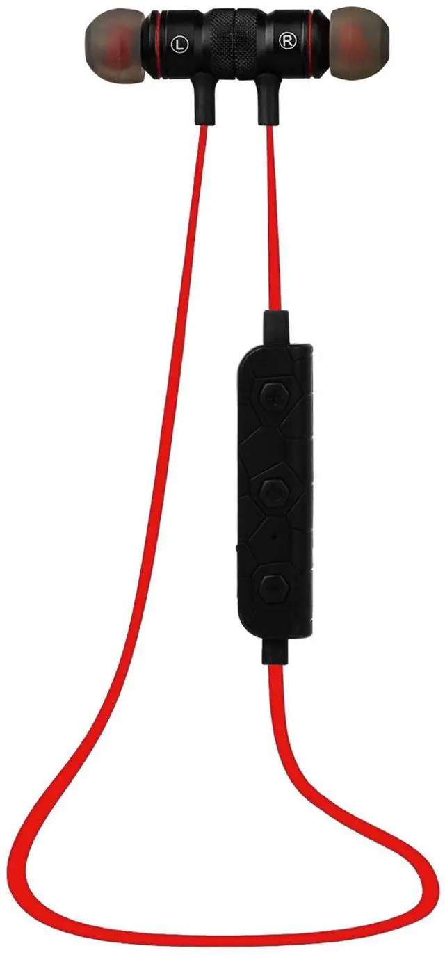 Main image of Sweatproof Wireless Neckband Earbuds Gym Running Mic Number Broadcast - Black - One size