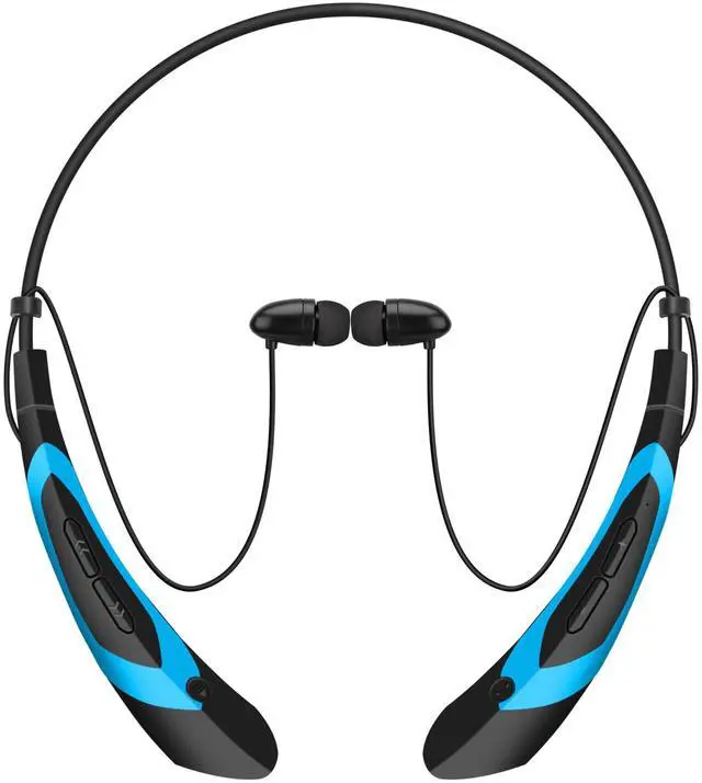 Main image of Wireless Neckband Headphones V5.0 Sweatproof Magnetic Earbuds Mic 2-Pack - Blue - One size
