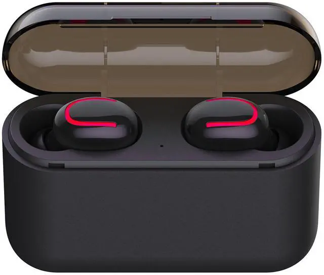 Main image of TWS Wireless 5.0 In-Ear Stereo Earbuds Noise Cancel Mic Dock - Black - One size