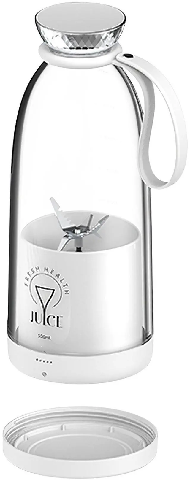 Main image of Fresh Fab Finds 16.9OZ 2-in-1 Rechargeable Juice Cup 6 Blades Blender - White - One size