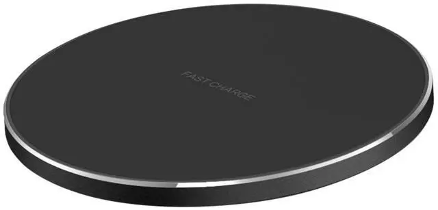 Main image of Fresh Fab Finds 10W Qi Fast Wireless Charger Pad for iPhone/Galaxy - Black - One size