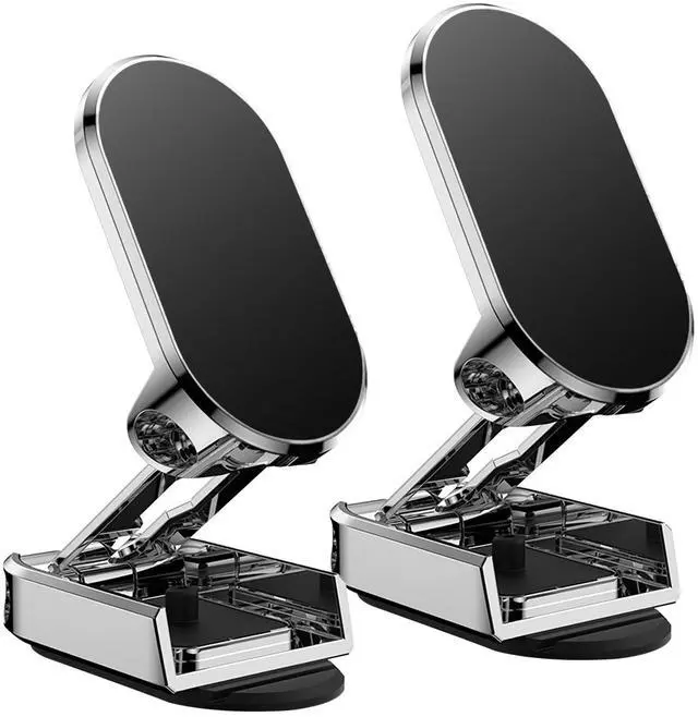 Main image of Fresh Fab Finds 2-Pack Magnetic Car Phone Holders 360° Mount - Black - One size