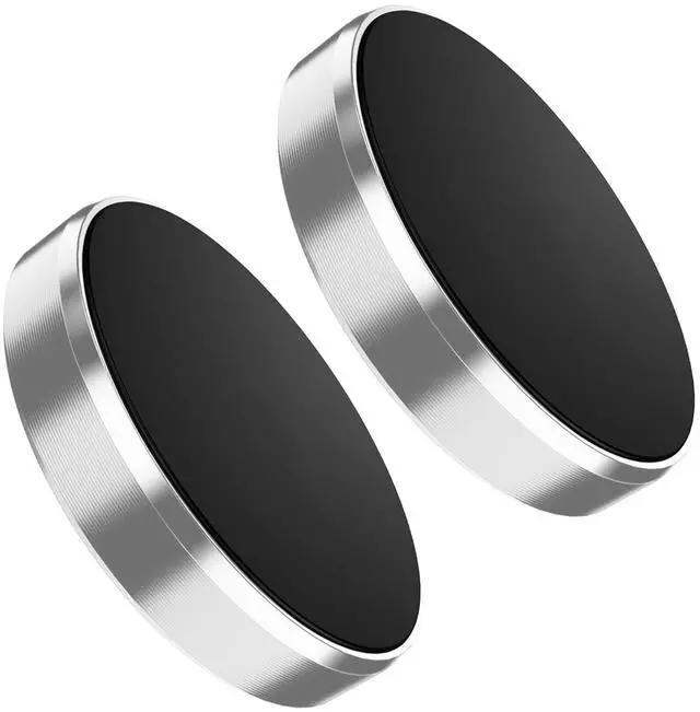 Main image of Fresh Fab Finds 2-Pack Magnetic Dashboard Phone Holders - Silver - One size