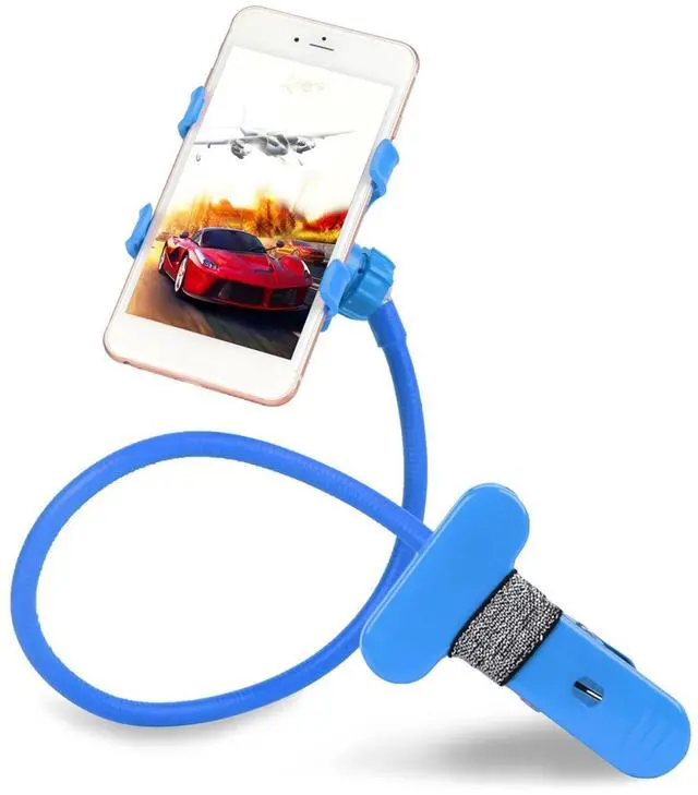Main image of Fresh Fab Finds Lazy 360° Gooseneck Phone Holder Clip - Blue - One size