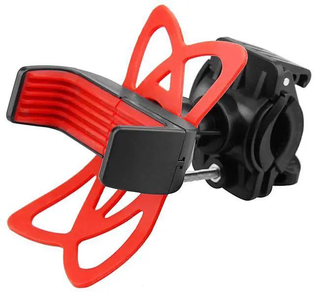 Main image of Fresh Fab Finds Silicone 360° Bike Phone Holder Bracket - Black - One size