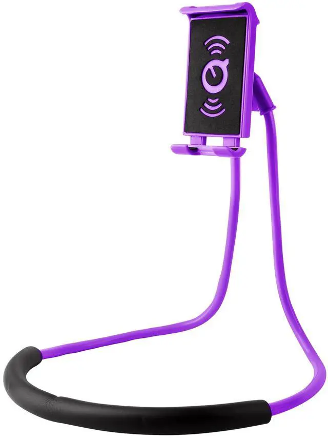 Main image of Fresh Fab Finds Gooseneck Phone Holder for Desk/Bed/Bike - Purple - One size