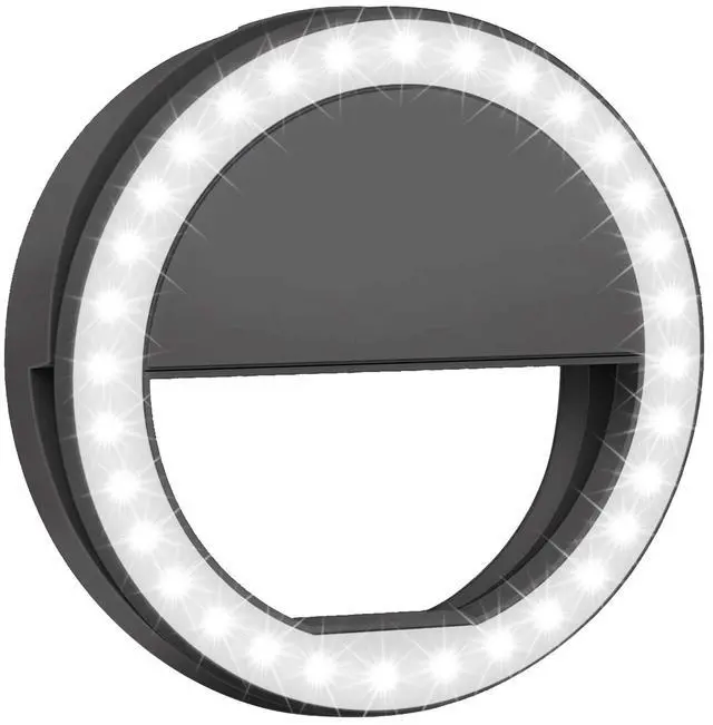 Main image of Fresh Fab Finds Clip-On Selfie Ring Light, 36 LEDs - Black - One size