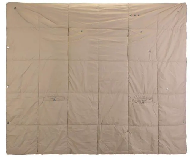 Main image of Fresh Fab Finds USB Heated Poncho Blanket 6 Zones 3 Temps - Camel
