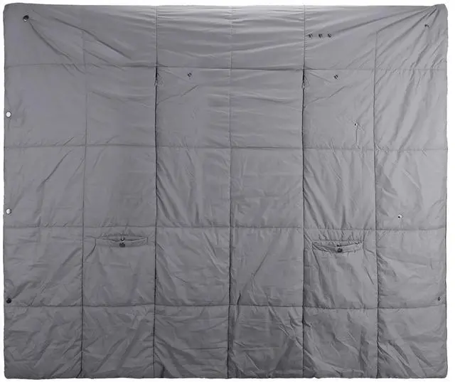 Main image of Fresh Fab Finds USB Heated Poncho Blanket 6 Zones 3 Temps - Gray