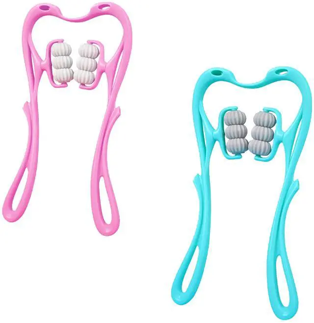 Main image of Fresh Fab Finds Neck Roller Massager 6 Balls Trigger Point - Blue - One size