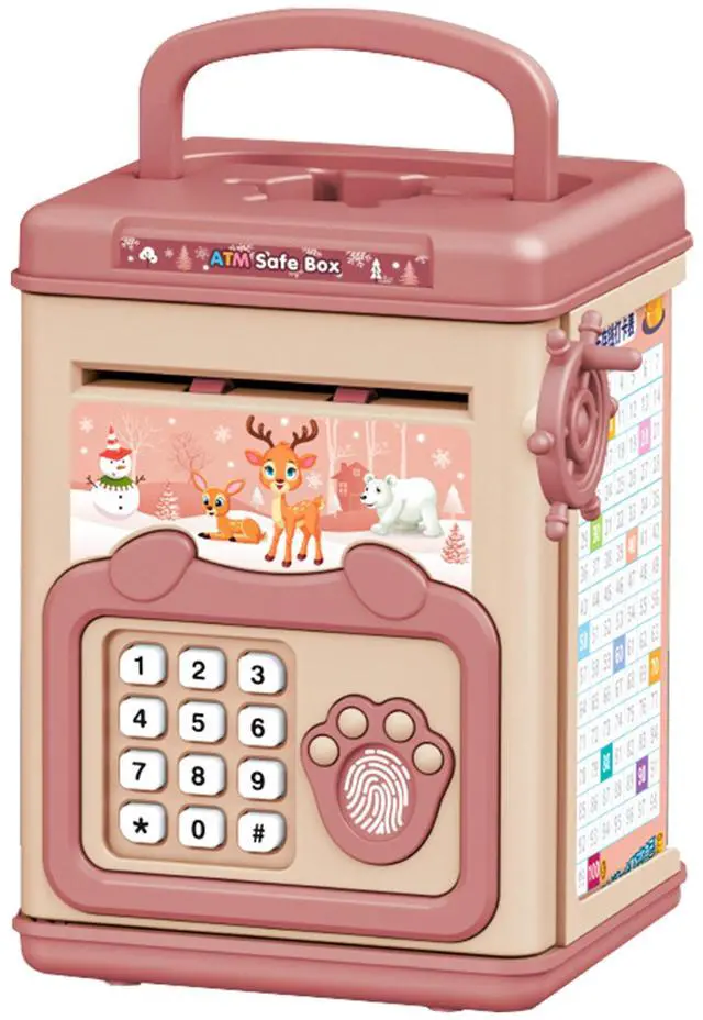 Main image of Fresh Fab Finds Piggy Bank Toy with Password Voice Prompt Handle - Brown - One size