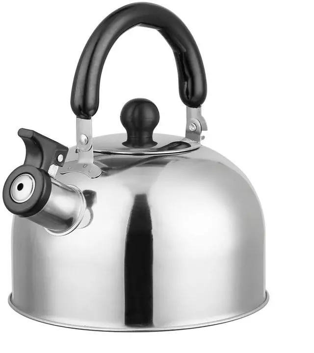Main image of Fresh Fab Finds 2.1Qt Stainless Steel Whistling Tea Kettle - Stovetop Induction Gas Teapot - Insulated Handle Chrome One size