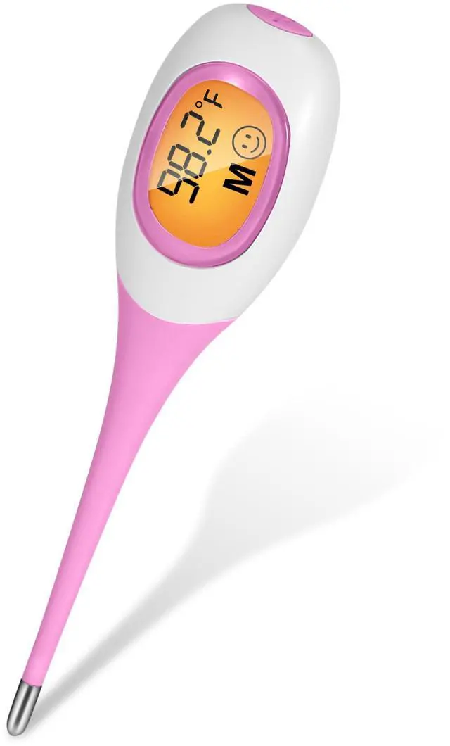 Main image of Fresh Fab Finds Oral Thermometer Body Thermometer Oral Rectal Underarm Temperature Thermometer C/F Switchable Accurate Fast Temperature Reading Fever Thermometer for Pink One size