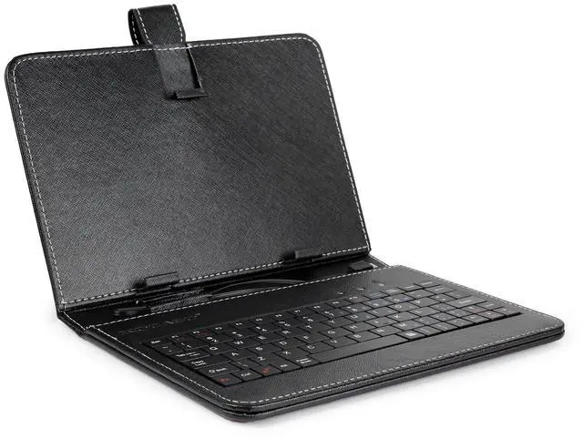 Main image of Fresh Fab Finds 7.9in Protective Keyboard Case w/ Keyboard PU Leather Back Stand Tablet Cover via USB 2.0 Cable Black One size