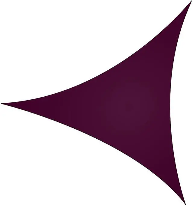 Main image of Fresh Fab Finds Triangle Shade Sail Patio Cover Awning for Outdoor Playground - Purple - 11 inches