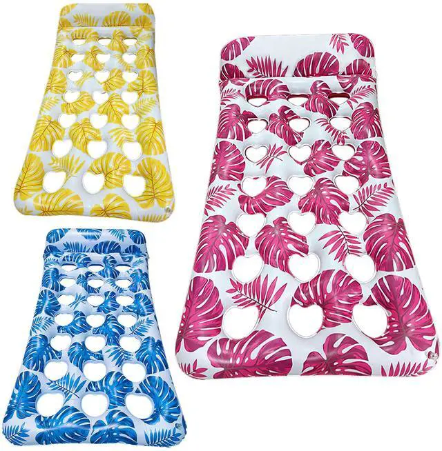 Main image of Fresh Fab Finds 3-Pack Inflatable Pool Floats with Headrest 330lbs Capacity - Multi - One size