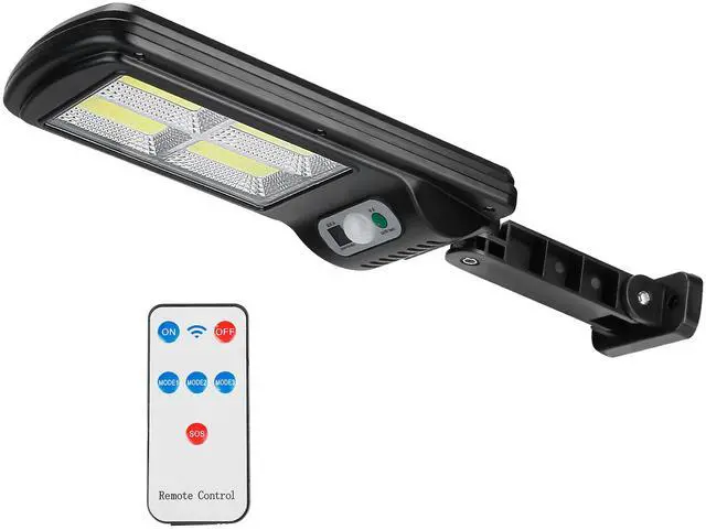 Main image of Fresh Fab Finds 120LED Solar Wall Light w/ Remote & Motion Sensor IP65 3 Modes - Black - One size