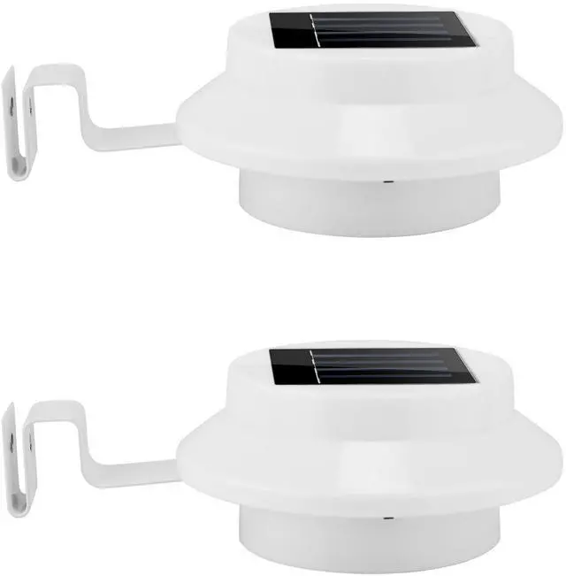 Main image of Fresh Fab Finds 2Pcs Solar Gutter Lights Outdoor Dusk-to-Dawn Sensor Waterproof - White - One size