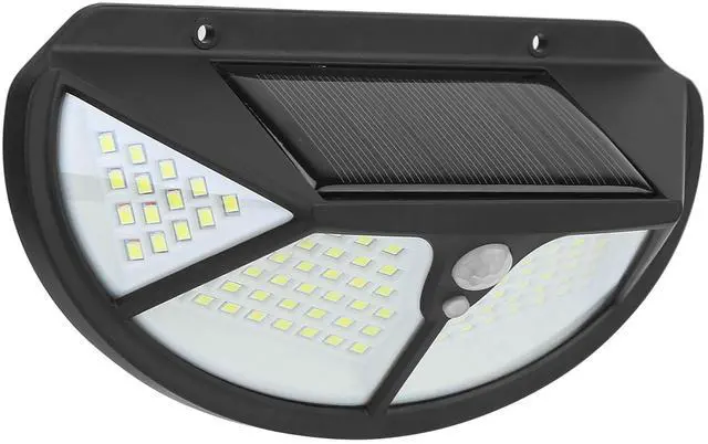 Main image of Fresh Fab Finds 102LED Solar Wall Lights Motion Sensor IP65 Waterproof Outdoor Lamps - Black - One size