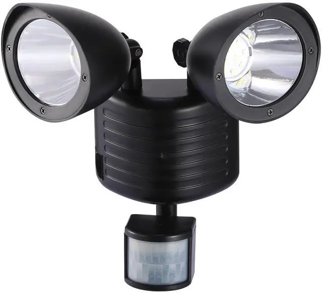 Main image of Fresh Fab Finds 22LED Outdoor Solar Light w/ Dual Heads, Motion Sensor, Rotatable - Black - One size