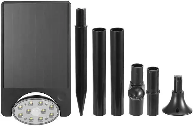 Main image of Fresh Fab Finds 10LED Solar Spotlights Outdoor Motion Sensor Waterproof - Black - One size