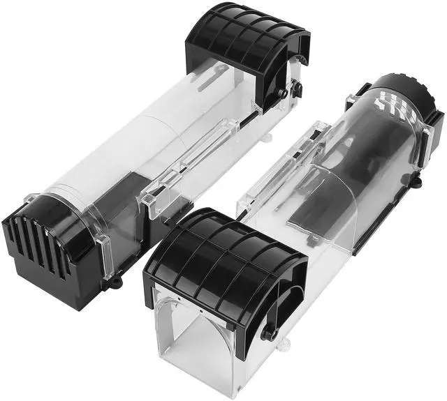 Main image of Fresh Fab Finds 2Pcs Humane Mouse Trap Cage Reusable Safe Catch & Release - Black - One size