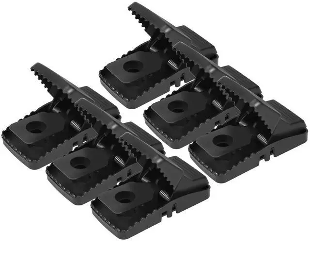 Main image of Fresh Fab Finds 6Pack Mouse Traps Reusable Snap Catcher for Mice Vole Rodent Control - Black - One size