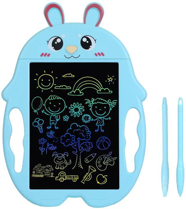 Main image of Fresh Fab Finds 8.5in LCD Writing Tablet w/ Stylus & Handles for Kids - Blue - One size