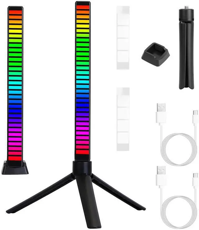 Main image of Fresh Fab Finds 32LED RGB Sound Control Light Bar APP Sync Lamp - Black - One size