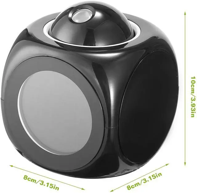 Main image of Fresh Fab Finds LCD Projection Alarm Clock w/ Snooze & Temp Display - Black - One size