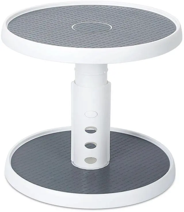 Main image of Fresh Fab Finds 10" 2-Tier Lazy Susan Turntable Spice Rack - White - One size