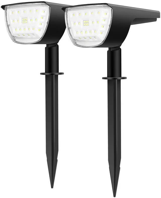 Main image of Fresh Fab Finds Solarek 32LED Solar Spotlights IP65 Waterproof 3 Modes Auto On/Off - Black - One size
