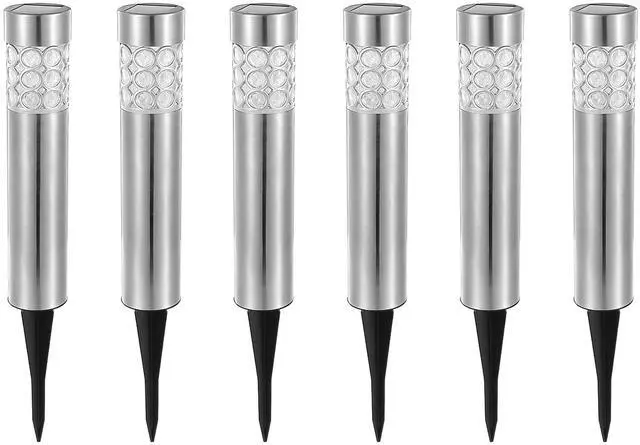 Main image of Fresh Fab Finds Solarek 6Pcs RGB Solar Garden Lights IP44 Waterproof Lawn Décor - Gray - One Size