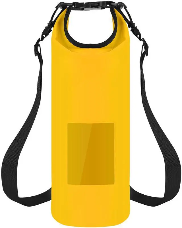 Main image of Fresh Fab Finds 10L Floating Waterproof Dry Bag w/ Window Roll Top - Yellow - 10L