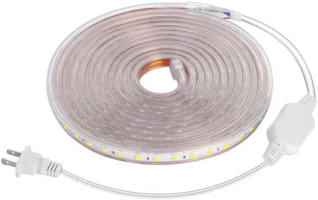 Main image of Fresh Fab Finds 32.8ft LED Strip Light 110V IP65 Dimmable 2500LM SMD 5050 Rope Light - White - 10M