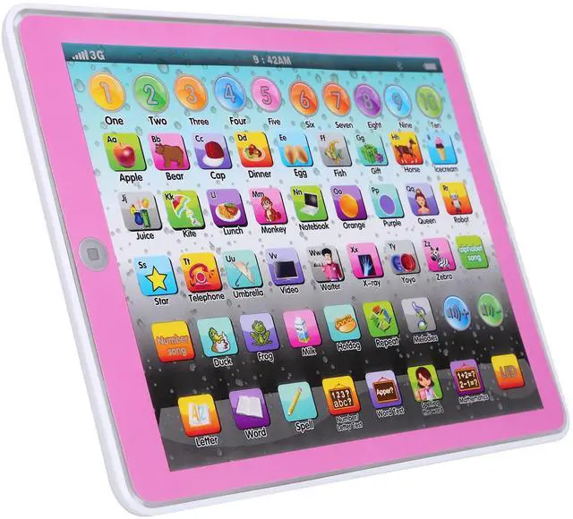 Fresh Fab Finds Toddler Learning Tablet Toy for Ages 27, Educational & Fun - Pink - One Size